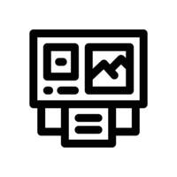 post card line icon. Clean and minimalist icon for websites and mobile apps. vector