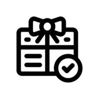 reward card line icon. Clean and minimalist icon for websites and mobile apps. vector