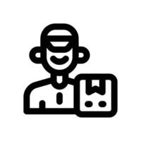 courier line icon. Clean and minimalist icon for websites and mobile apps. vector