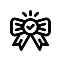 ribbon line icon. Clean and minimalist icon for websites and mobile apps. vector