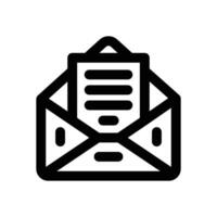 envelope line icon. Clean and minimalist icon for websites and mobile apps. vector