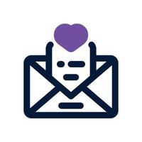 greeting card dual tone icon. Sleek and modern icon for websites and mobile apps. vector