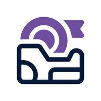 adhesive tape dual tone icon. Sleek and modern icon for websites and mobile apps. vector