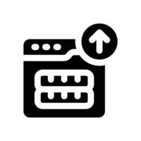 income glyph icon. Strong and solid icon for websites and mobile apps. vector