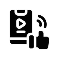 like glyph icon. Strong and solid icon for websites and mobile apps. vector