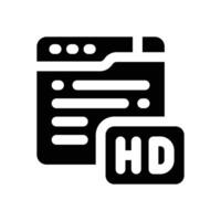 high definition glyph icon. Strong and solid icon for websites and mobile apps. vector