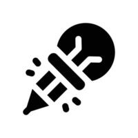 idea glyph icon. Strong and solid icon for websites and mobile apps. vector