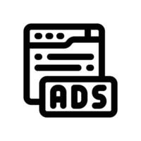 advertising line icon. Clean and minimalist icon for websites and mobile apps. vector