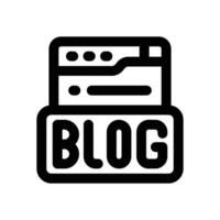 blogging line icon. Clean and minimalist icon for websites and mobile apps. vector
