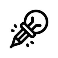 idea line icon. Clean and minimalist icon for websites and mobile apps. vector
