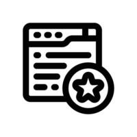 star line icon. Clean and minimalist icon for websites and mobile apps. vector
