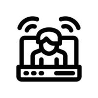 influencer line icon. Clean and minimalist icon for websites and mobile apps. vector