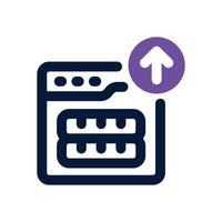 income dual tone icon. Sleek and modern icon for websites and mobile apps. vector