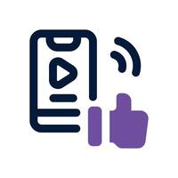 like dual tone icon. Sleek and modern icon for websites and mobile apps. vector