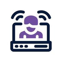 influencer dual tone icon. Sleek and modern icon for websites and mobile apps. vector