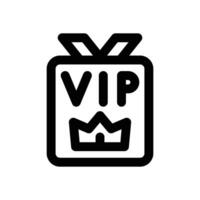 vip card line icon. Clean and minimalist icon for websites and mobile apps. vector