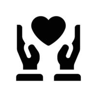 health glyph icon. Strong and solid icon for websites and mobile apps. vector