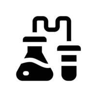 laboratory glyph icon. Strong and solid icon for websites and mobile apps. vector