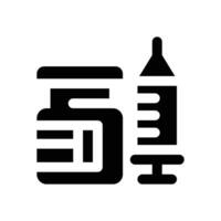 vaccination glyph icon. Strong and solid icon for websites and mobile apps. vector