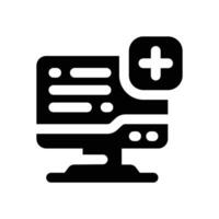registration glyph icon. Strong and solid icon for websites and mobile apps. vector