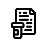 blood test line icon. Clean and minimalist icon for websites and mobile apps. vector
