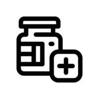 medicine line icon. Clean and minimalist icon for websites and mobile apps. vector