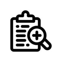medical check line icon. Clean and minimalist icon for websites and mobile apps. vector