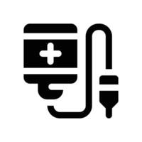 transfusion glyph icon. Strong and solid icon for websites and mobile apps. vector