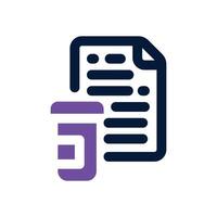blood test dual tone icon. Sleek and modern icon for websites and mobile apps. vector