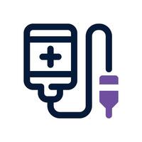 transfusion dual tone icon. Sleek and modern icon for websites and mobile apps. vector