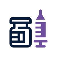 vaccination dual tone icon. Sleek and modern icon for websites and mobile apps. vector