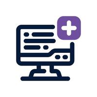 registration dual tone icon. Sleek and modern icon for websites and mobile apps. vector