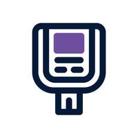 glucosemeter dual tone icon. Sleek and modern icon for websites and mobile apps. vector
