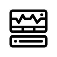 cardiogram line icon. Clean and minimalist icon for websites and mobile apps. vector