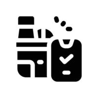 online grocery glyph icon. Strong and solid icon for websites and mobile apps. vector