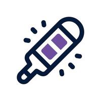 thermometer dual tone icon. Sleek and modern icon for websites and mobile apps. vector