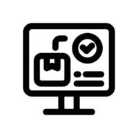 confirm line icon. Clean and minimalist icon for websites and mobile apps. vector