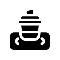 select glyph icon. Strong and solid icon for websites and mobile apps. vector