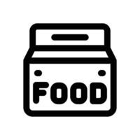 food package line icon. Clean and minimalist icon for websites and mobile apps. vector
