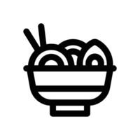 ramen line icon. Clean and minimalist icon for websites and mobile apps. vector