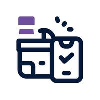 online grocery dual tone icon. Sleek and modern icon for websites and mobile apps. vector