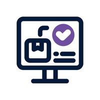 confirm dual tone icon. Sleek and modern icon for websites and mobile apps. vector