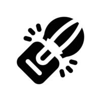 parachute delivery glyph icon. Strong and solid icon for websites and mobile apps. vector
