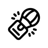parachute delivery line icon. Clean and minimalist icon for websites and mobile apps. vector