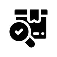 product analysis glyph icon. Strong and solid icon for websites and mobile apps. vector