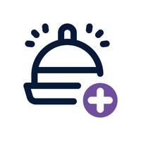 add cart dual tone icon. Sleek and modern icon for websites and mobile apps. vector