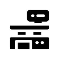 weigh scale glyph icon. Strong and solid icon for websites and mobile apps. vector
