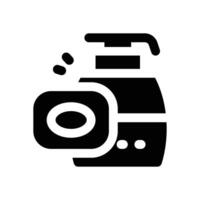 soap glyph icon. Strong and solid icon for websites and mobile apps. vector