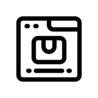 product listing line icon. Clean and minimalist icon for websites and mobile apps. vector