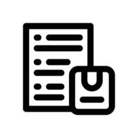 product specification line icon. Clean and minimalist icon for websites and mobile apps. vector
